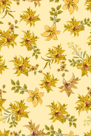 绿植树叶印花华亿平台图片