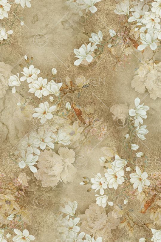 玉兰花印花华亿平台图片