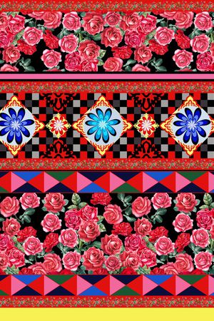 几何印花华亿平台图片