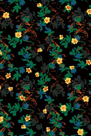 连衣裙印花华亿平台图片