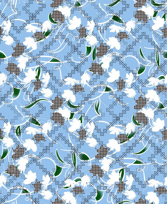 连衣裙印花华亿平台图片