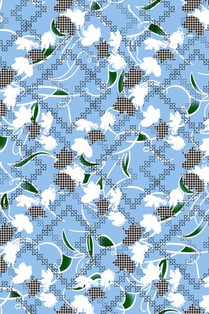 连衣裙印花华亿平台图片