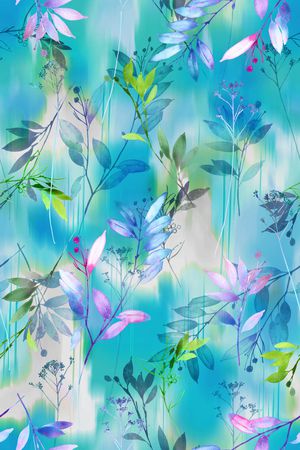 绿植树叶印花华亿平台图片