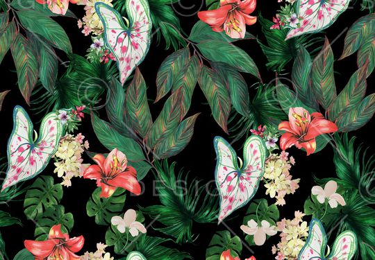 水彩印花华亿平台图片