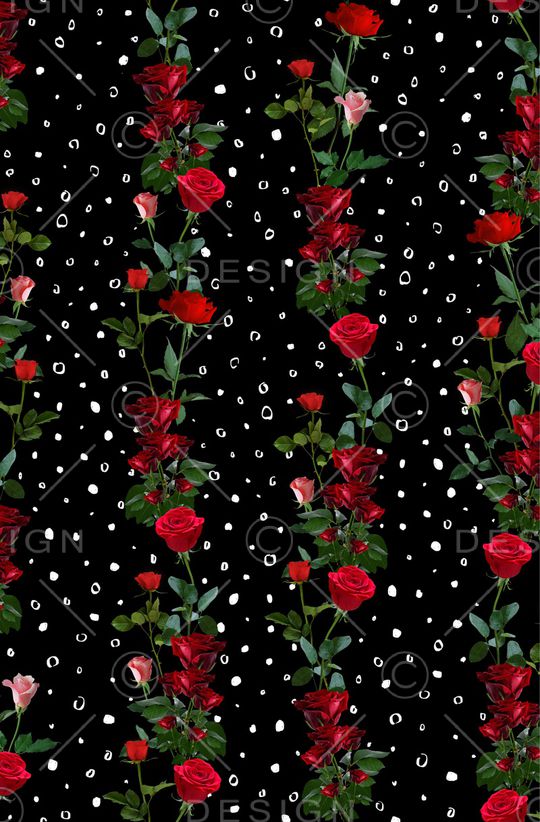 手绘花卉印花华亿平台图片