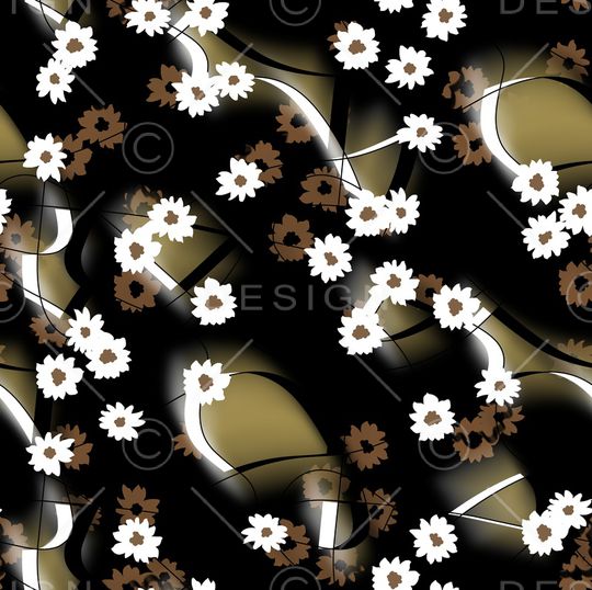 连衣裙印花华亿平台图片