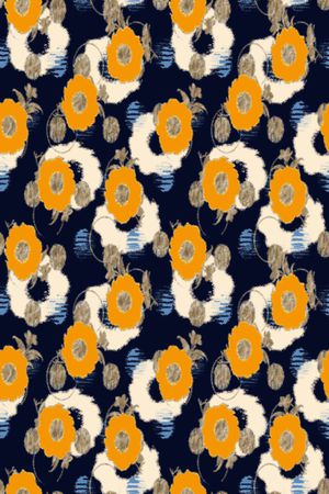 几何花卉印花华亿平台图片