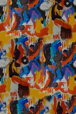 笔触印花华亿平台图片