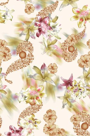 绿植树叶印花华亿平台图片