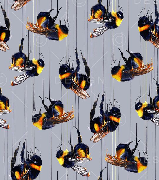 蜜蜂印花华亿平台图片