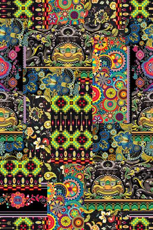 几何印花华亿平台图片