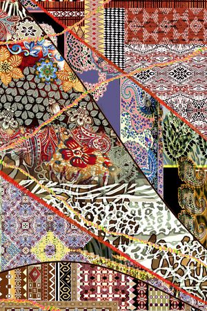 几何印花华亿平台图片