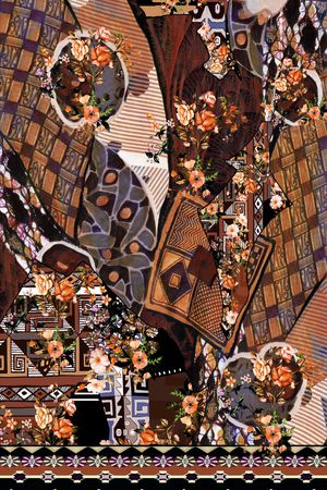 几何印花华亿平台图片