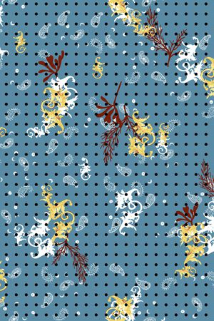 连衣裙印花华亿平台图片