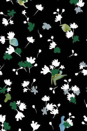 连衣裙印花华亿平台图片