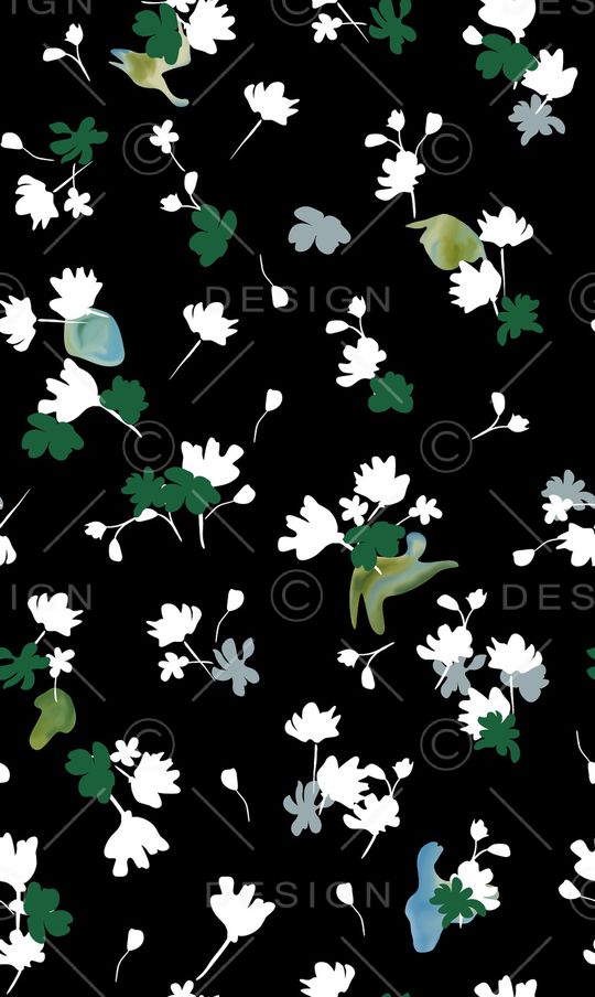 连衣裙印花华亿平台图片