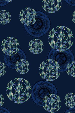 绿植树叶印花华亿平台图片