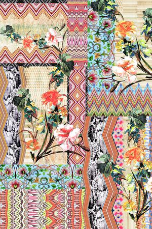 几何印花华亿平台图片