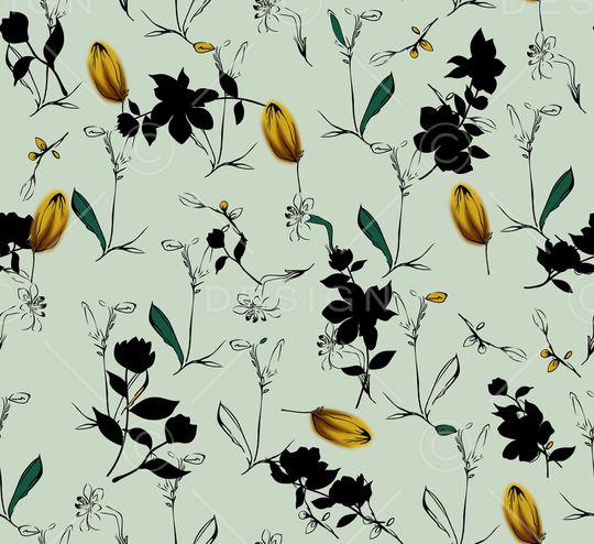 连衣裙印花华亿平台图片