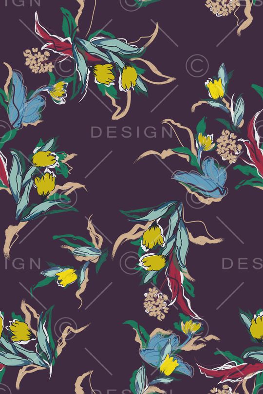 笔触印花华亿平台图片