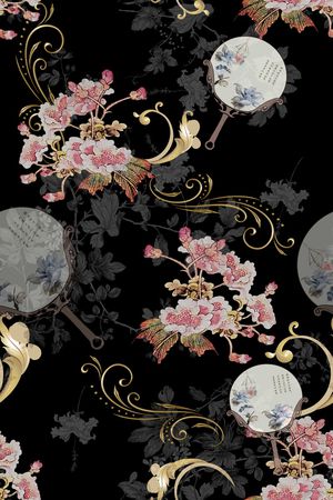 复古印花华亿平台图片