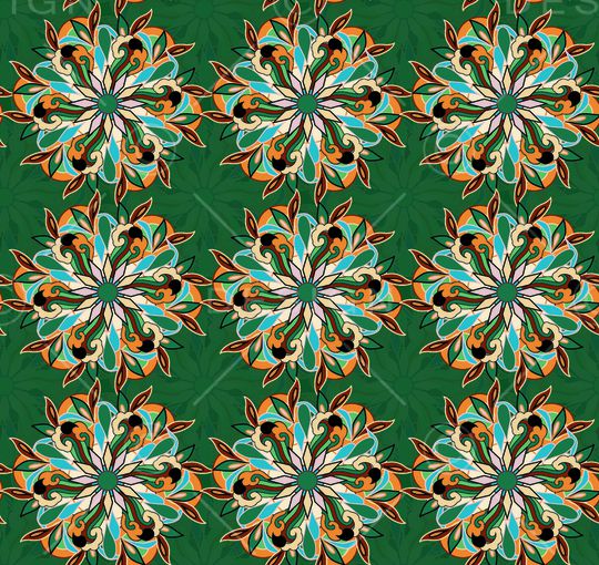 复古印花华亿平台图片