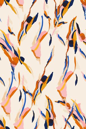 抽象花卉印花华亿平台图片