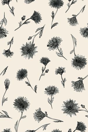 清爽底花卉印花华亿平台图片