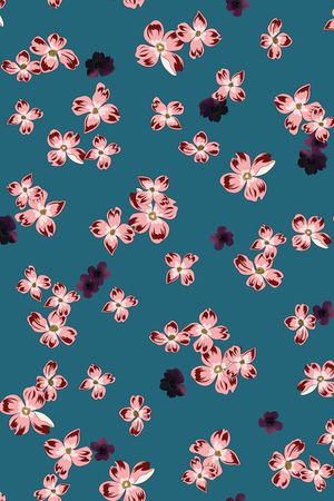 连衣裙印花华亿平台图片