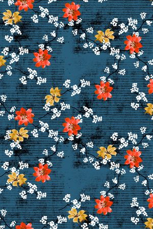 连衣裙印花华亿平台图片