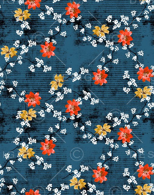 连衣裙印花华亿平台图片