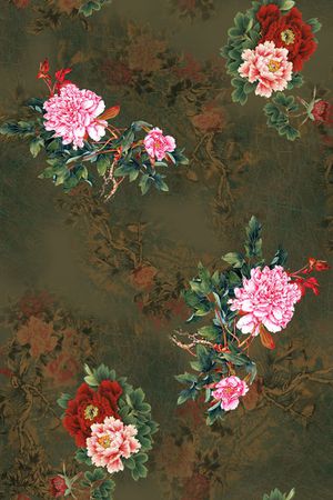 绿植树叶印花华亿平台图片