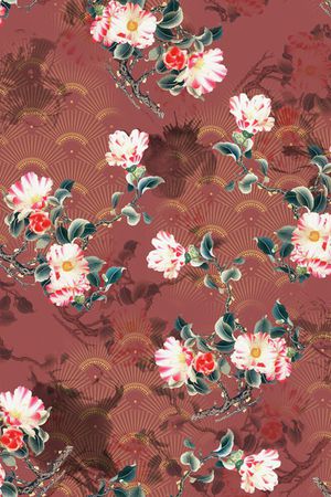 绿植树叶印花华亿平台图片