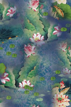 绿植树叶印花华亿平台图片