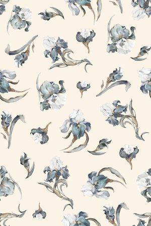 鸢尾花印花华亿平台图片