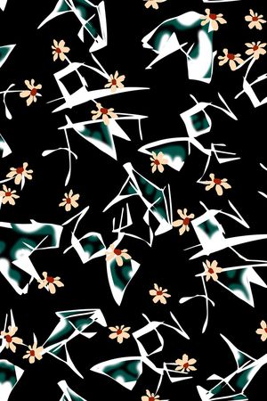 连衣裙印花华亿平台图片