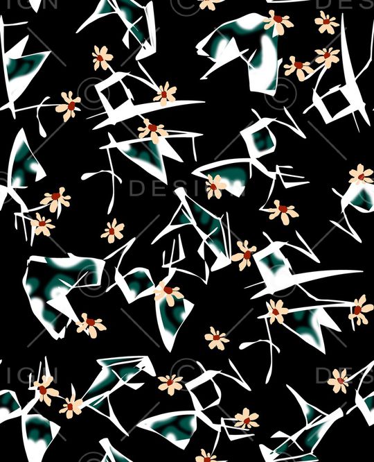 连衣裙印花华亿平台图片