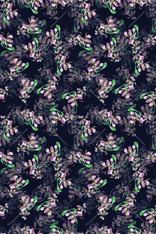 花卉印花华亿平台图片