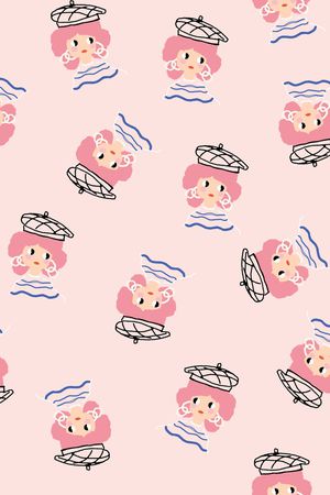 卡通人物印花华亿平台图片