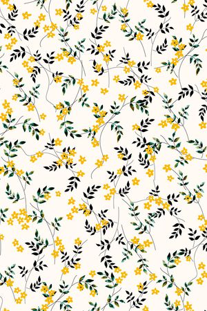 连衣裙印花华亿平台图片