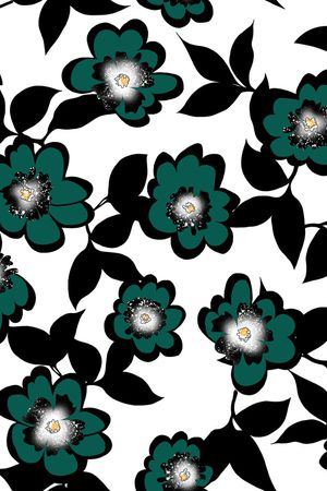 连衣裙印花华亿平台图片