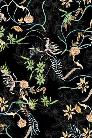 花卉印花华亿平台图片