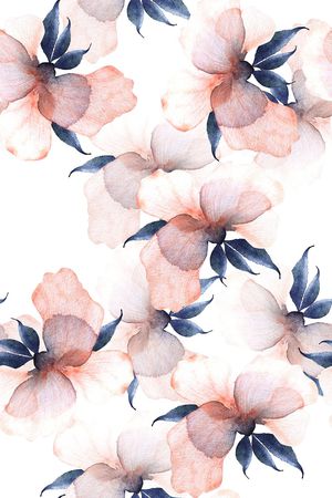 抽象花卉印花华亿平台图片