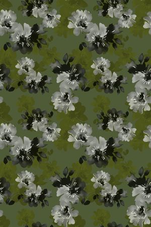 彩底花卉印花华亿平台图片