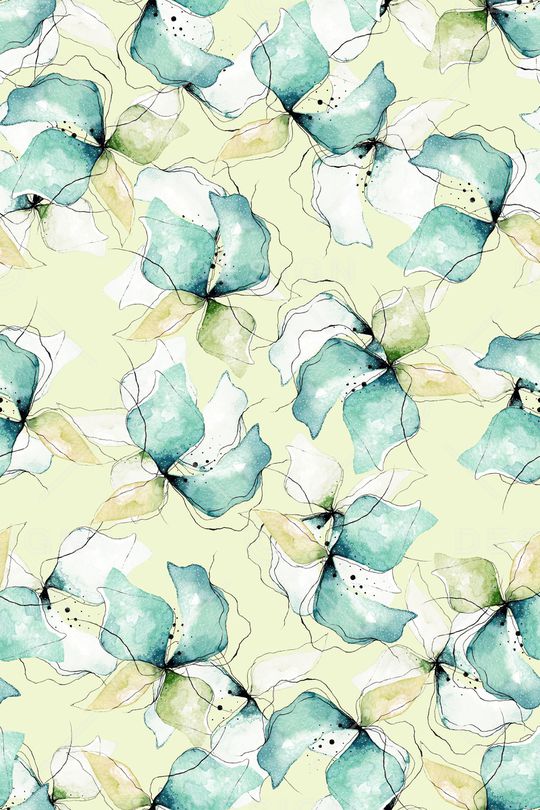 抽象花卉印花华亿平台图片