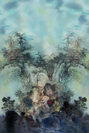 真丝印花华亿平台图片