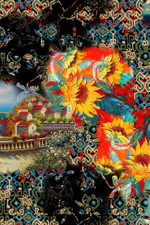 民族风印花华亿平台图片