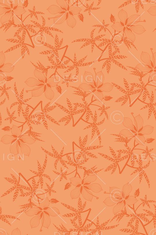 民族花卉印花华亿平台图片