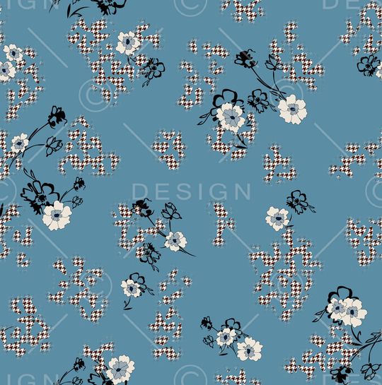 连衣裙印花华亿平台图片