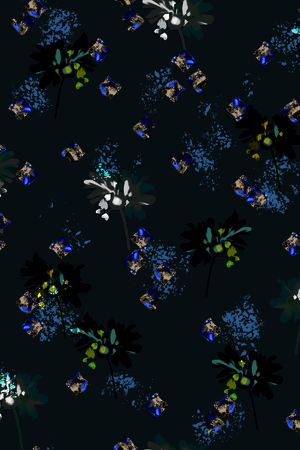 连衣裙印花华亿平台图片